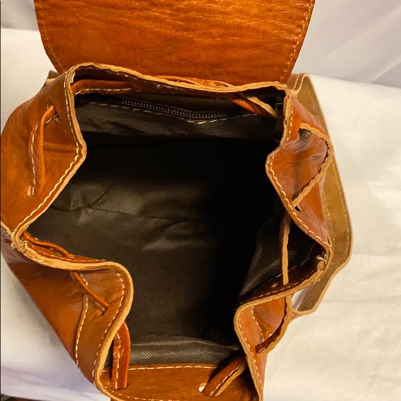 Moroccan Leather Backpack - Picture 9 of 14
